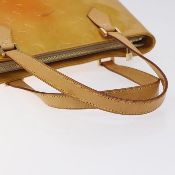 LOUIS VUITTON Monogram Vernis Houston Hand Bag Beige M91004 - Picture 7 of 13